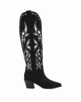 DELLA - BLACK SUEDE Road Trip Bendable