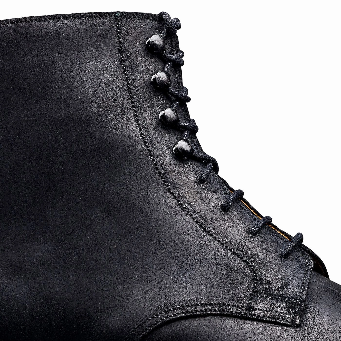 Soft Insole Cushioned heel Coniston Black Rough-Out Suede