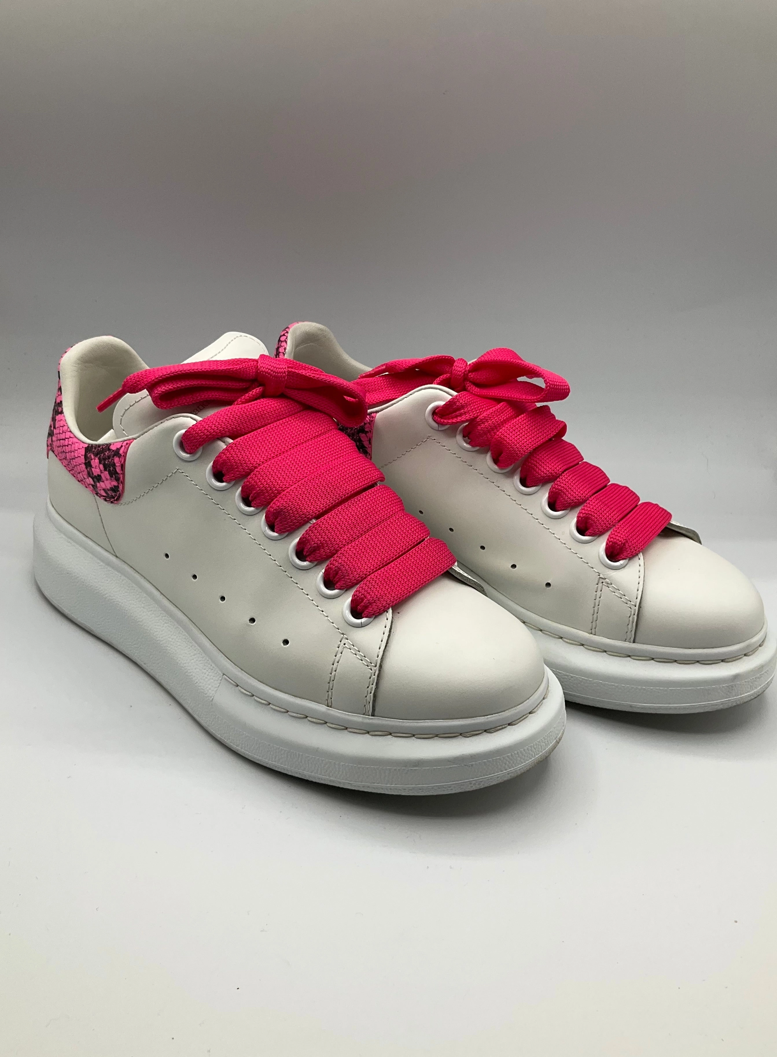 Shoes Luxury Designer By Alexander Mcqueen In Pink & White, Size: 7.5 Fitness forest walk