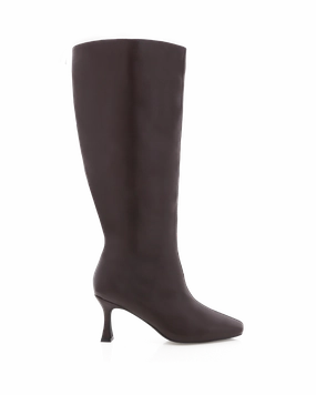 Water resistant upper Snake print CORBIN CURVE - CHOCOLATE