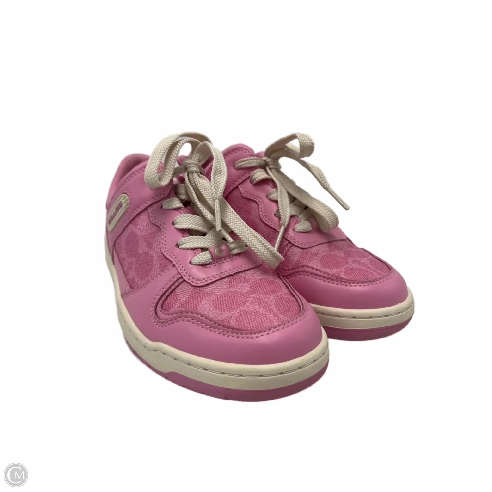 Breathable Upper Shoes Designer By Coach In Pink, Size: 5.5