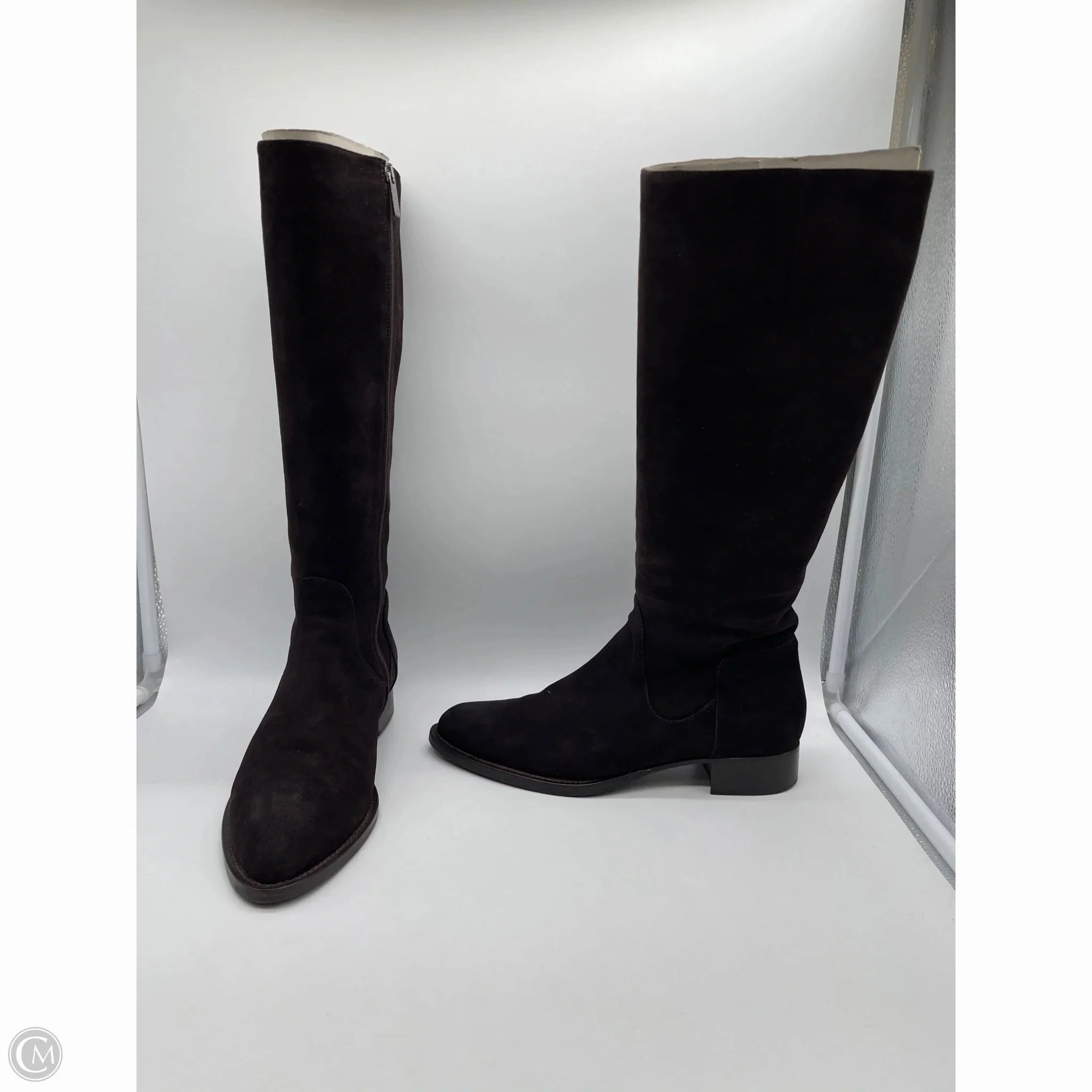 Comfort Lining Remote Hiking Boots Knee Flats By Aquatalia In Brown, Size: 9.5