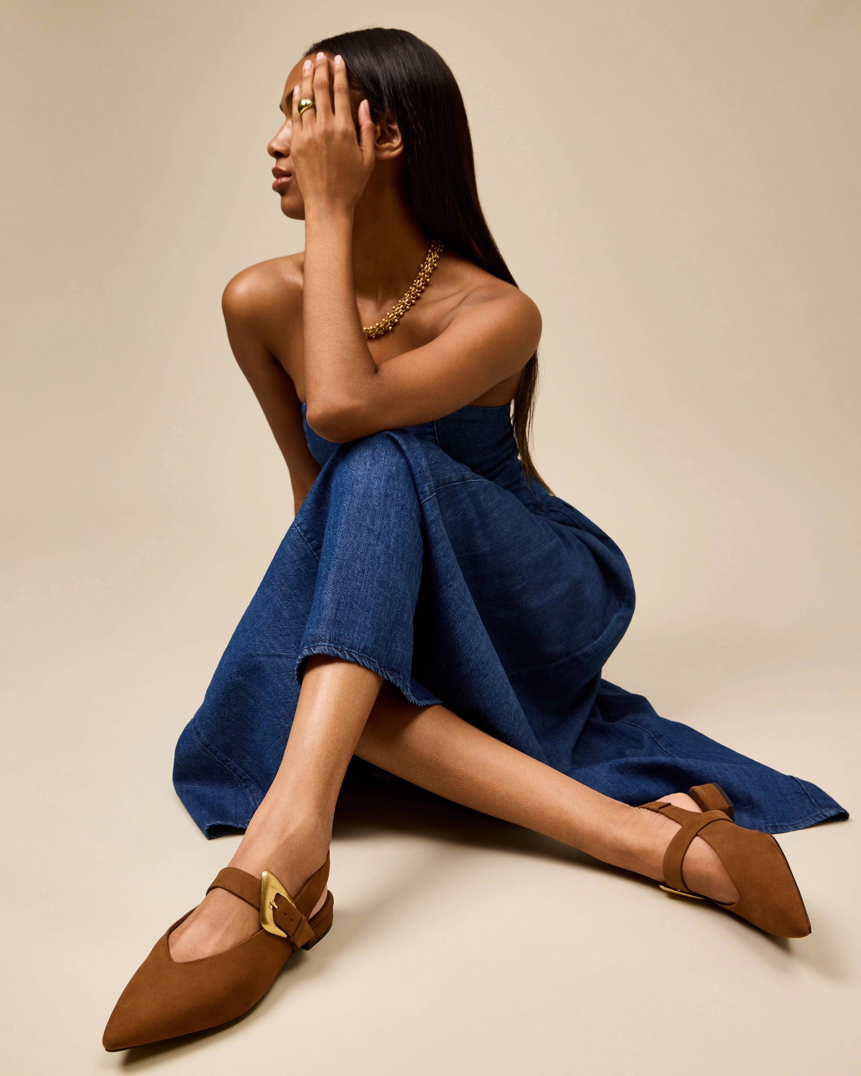 Comfort Flex Amoret Buckle Slingback Mule