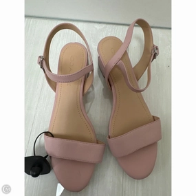 Sandals Designer By Coach In Pink, Size: 8 Fast Go