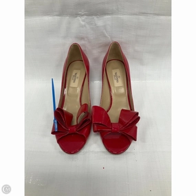 Shoes Luxury Designer By Valentino-garavani In Red & Tan, Size: 7 Arch Care