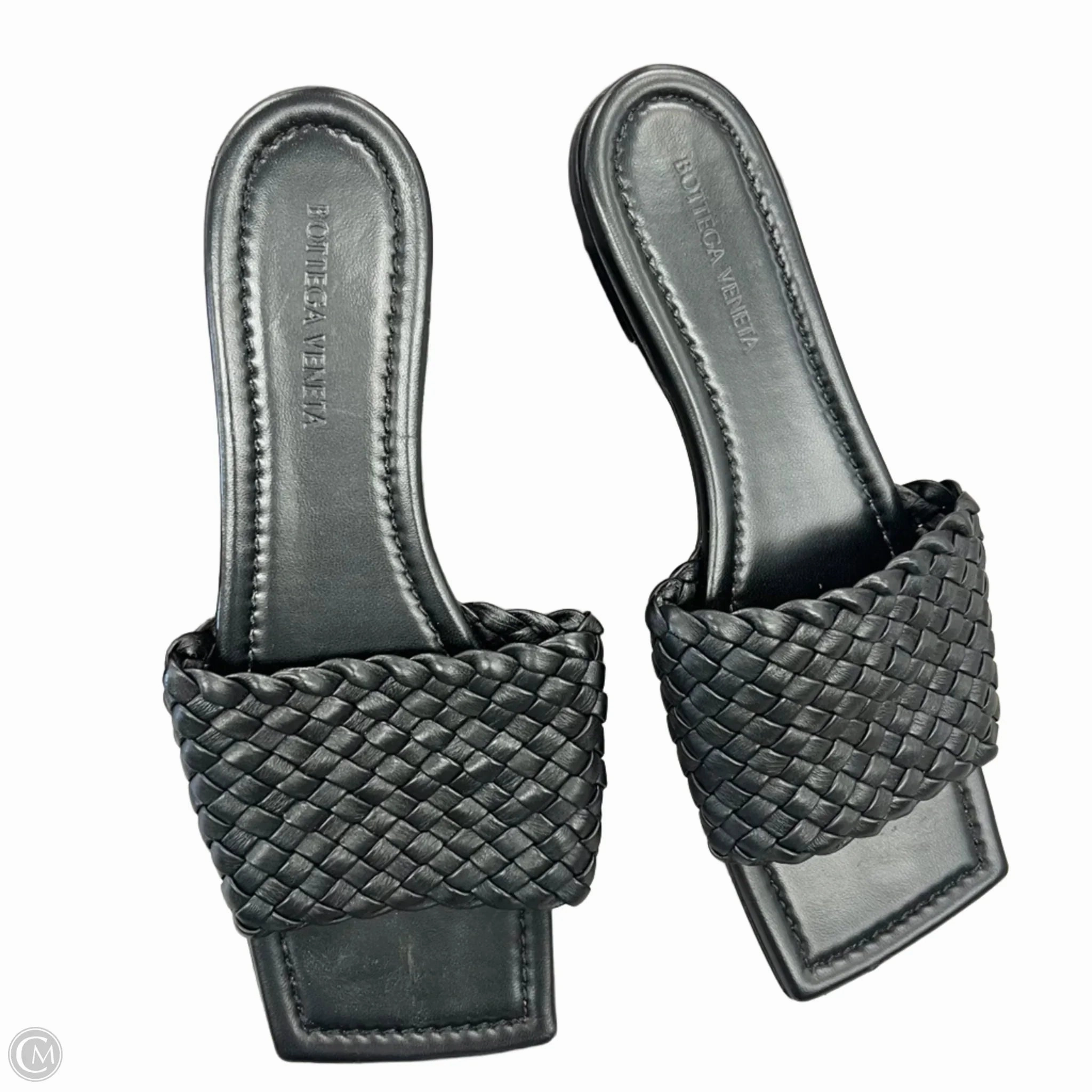 Power Flow Sandals Luxury Designer By Bottega Veneta In Black, Size: 9.5