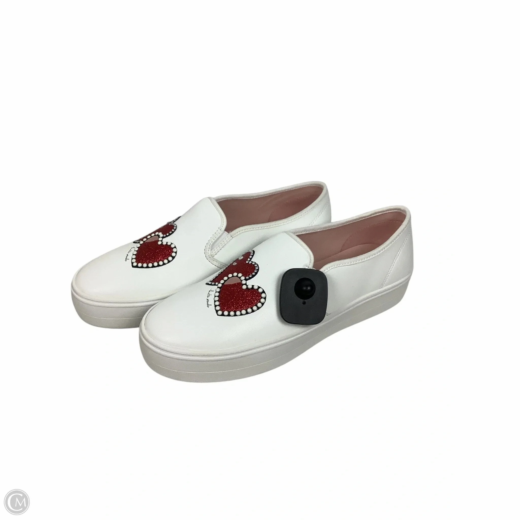 Shoes Designer By Kate Spade In Red & White, Size: 8 mesh construction Lightweight Form Rainy Day