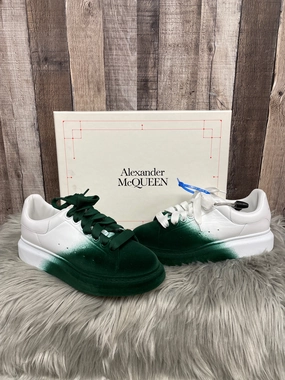Shoes Luxury Designer By Alexander Mcqueen In Green & White, Size: 8 Virtual Step