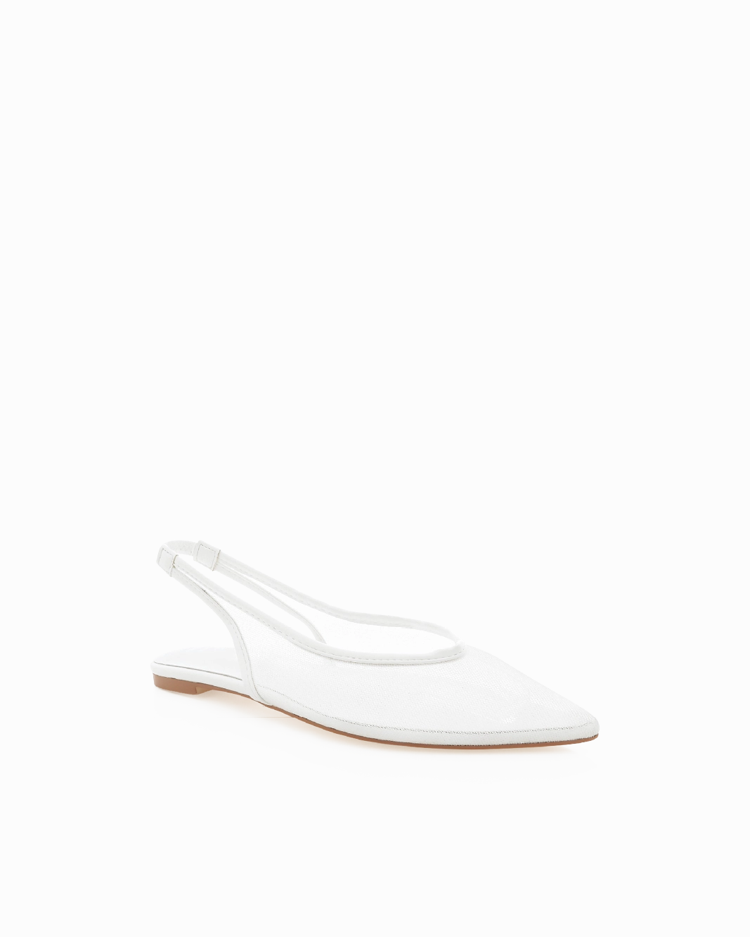 MARGOT - WHITE MESH Square Toe