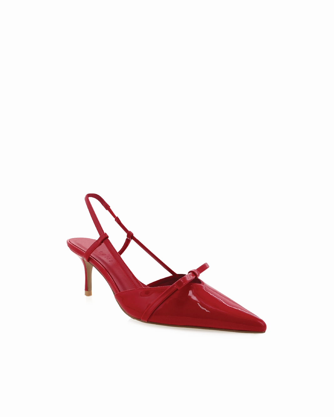 DAISY - SCARLET PATENT Peep Toe french chic