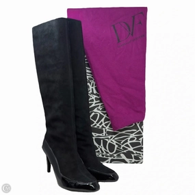 Dalad Suede & Patent Leather Boots By Diane Von Furstenberg In Black, Size: 8 Anti   Fatigue Reflective Safety Details
