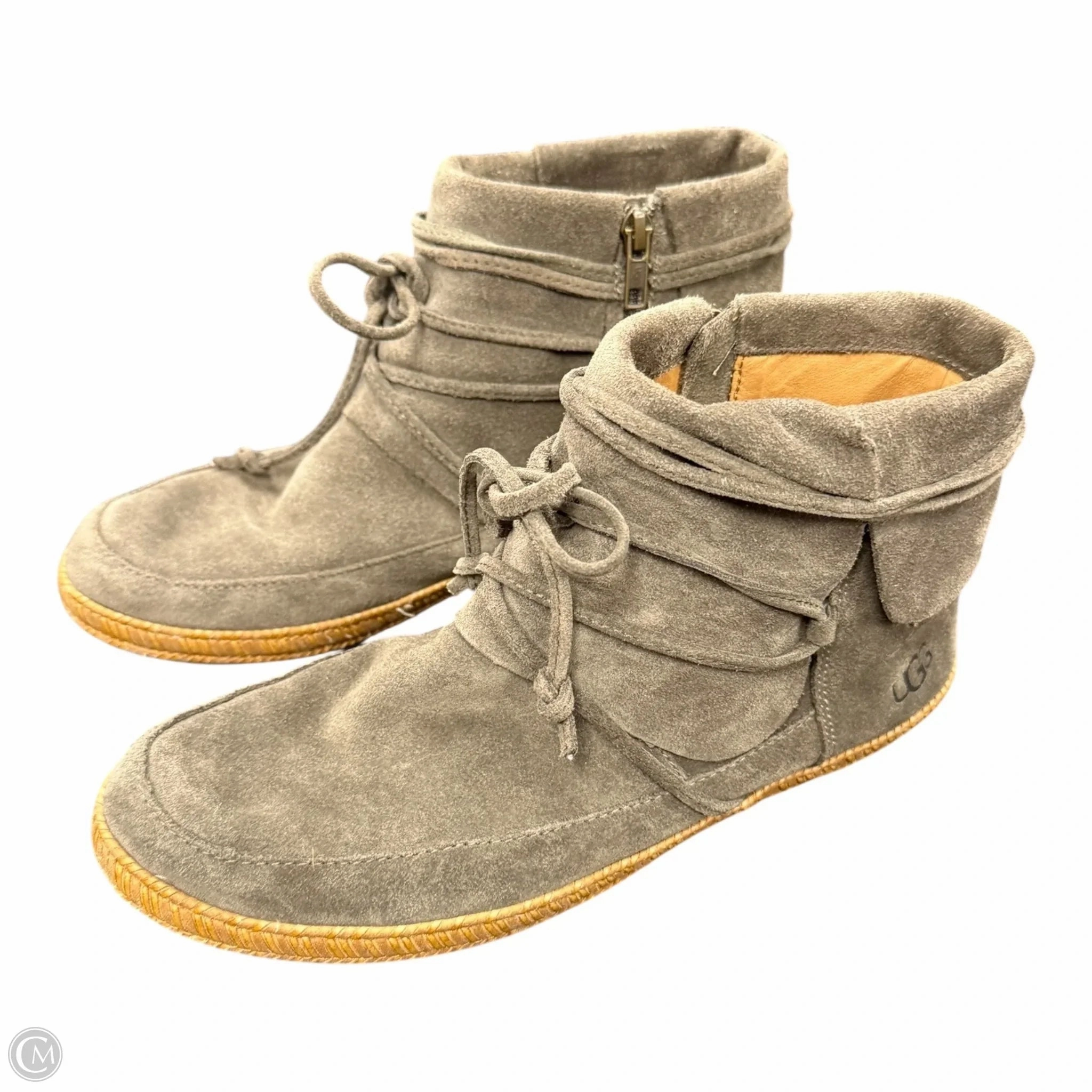 Boots Designer By Ugg In Taupe, Size: 8.5 Breathable mesh design Odor Control Insole