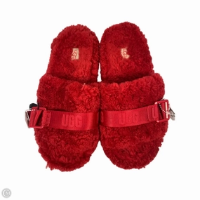 Sandals Designer By Ugg In Red, Size: 9 Memory Foam Insert Clean Step