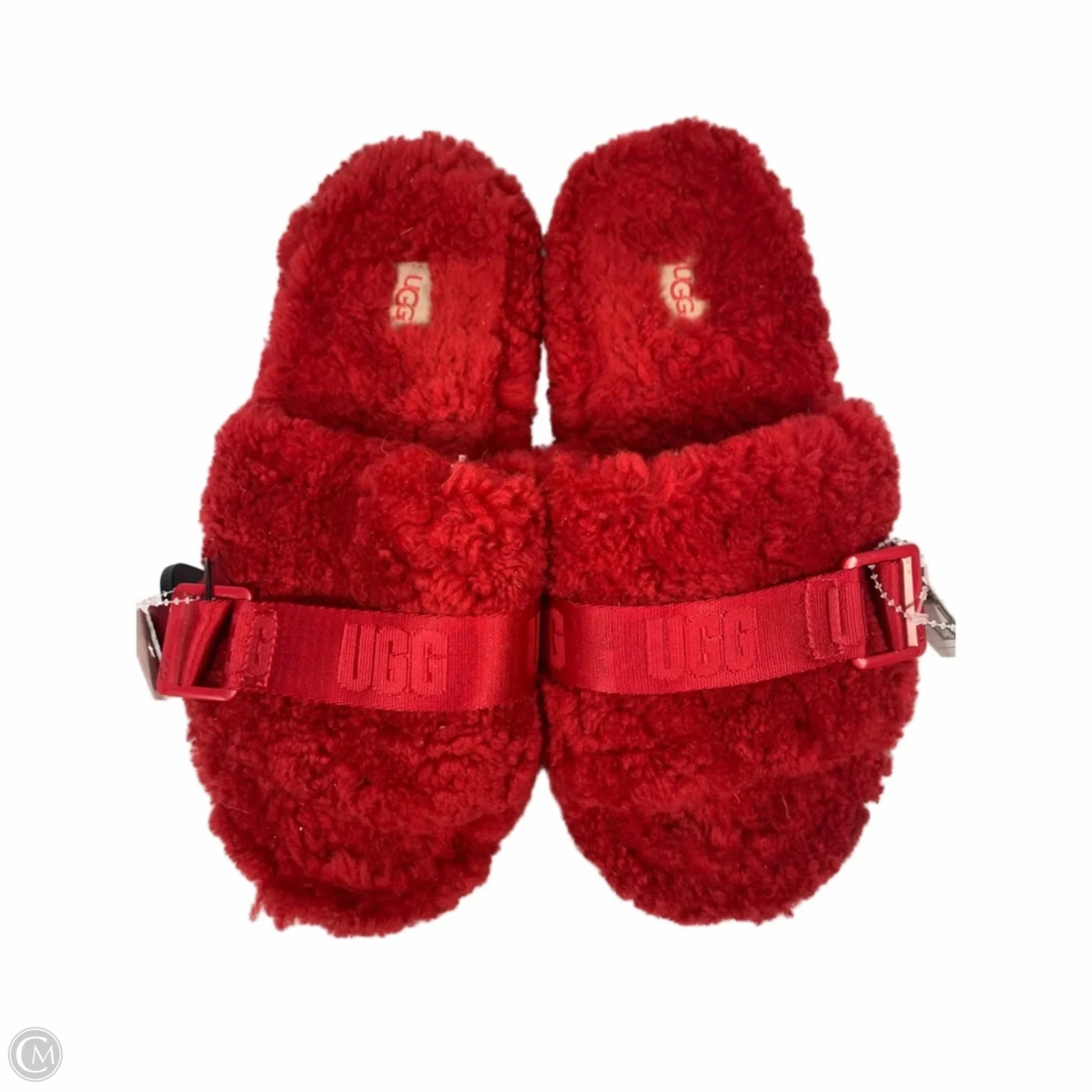 Sandals Designer By Ugg In Red, Size: 9 Memory Foam Insert Clean Step
