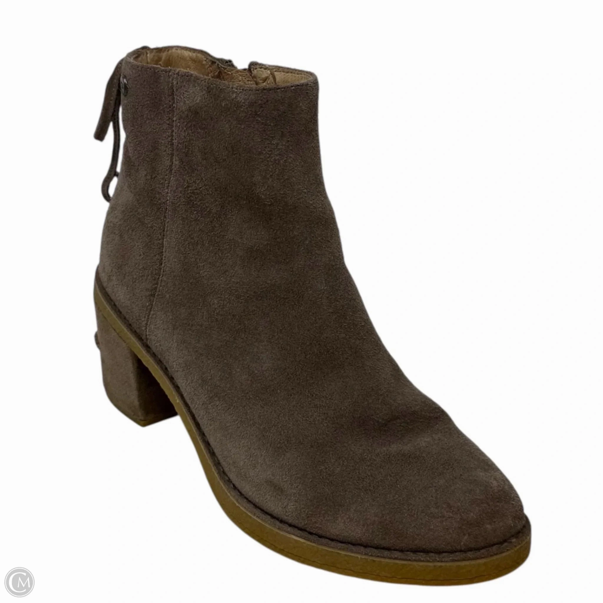 Thermoformed Heel Counter Formal Mode Corinne Boots Designer By Ugg In Mysterious Brown, Size: 8