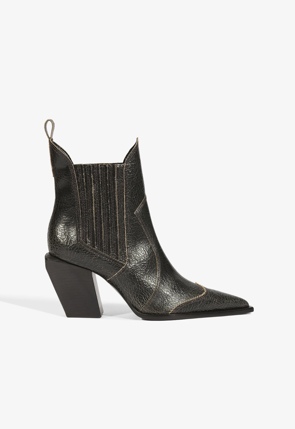 Dolly Leather Bootie Shine Bright Lightweight Form Road Trip