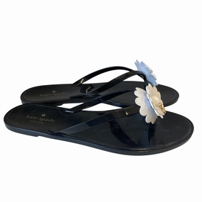 Good Traction Sandals Designer By Kate Spade In Black, Size:6