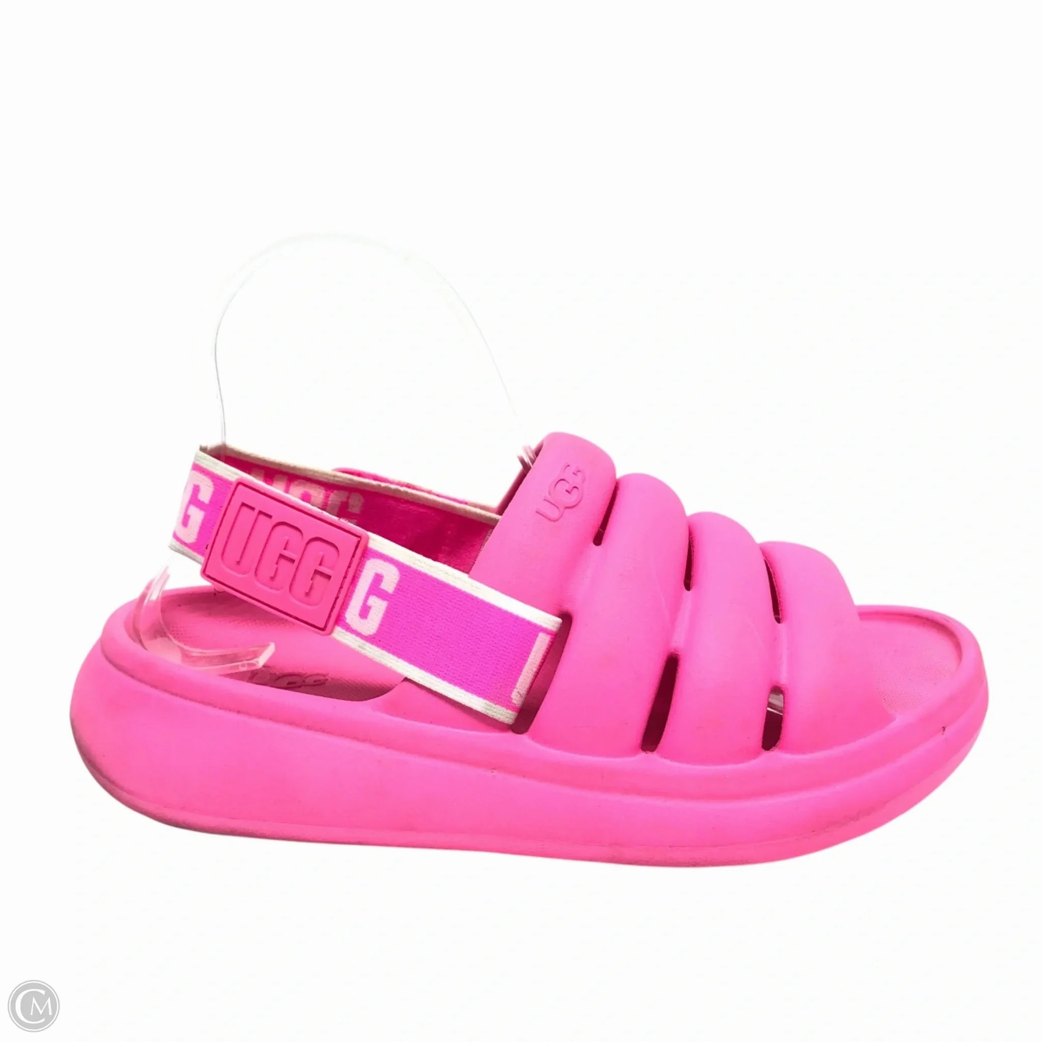 Sandals Designer By Ugg In Pink, Size: 7 Arch Support Urban Walkers Padded Collar Support