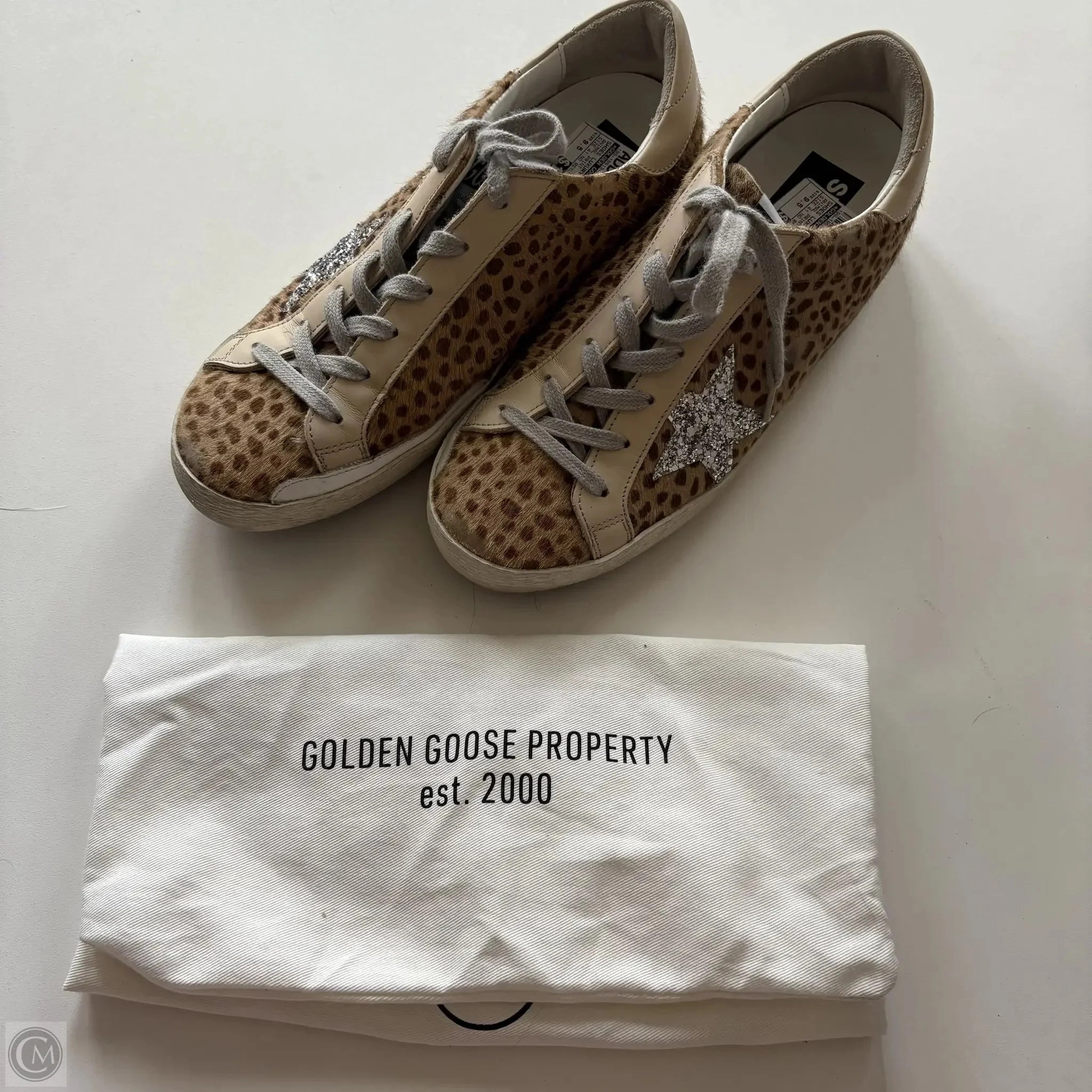 Shoes Luxury Designer By Golden Goose In Animal Print, Size: 9.5 High Arch Night Out