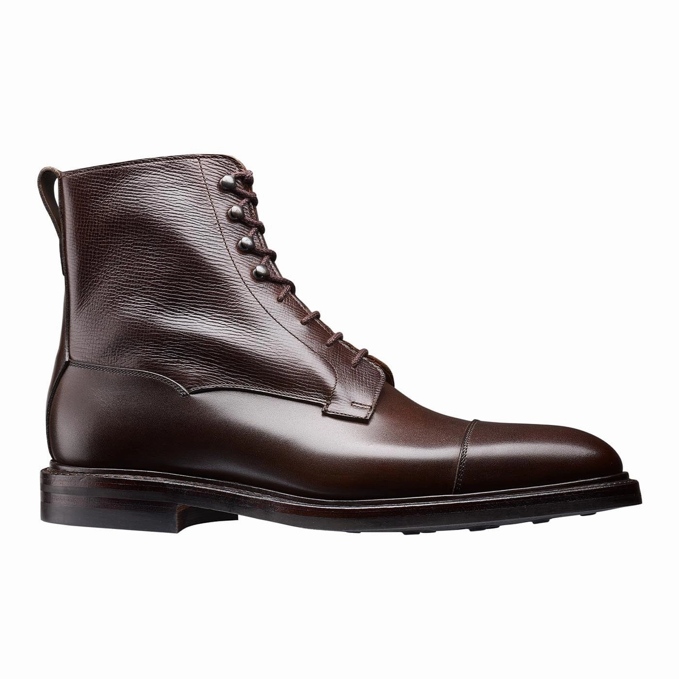 Comfortable fit Perth Coffee Antique Calf & Dark Brown Willow Grain