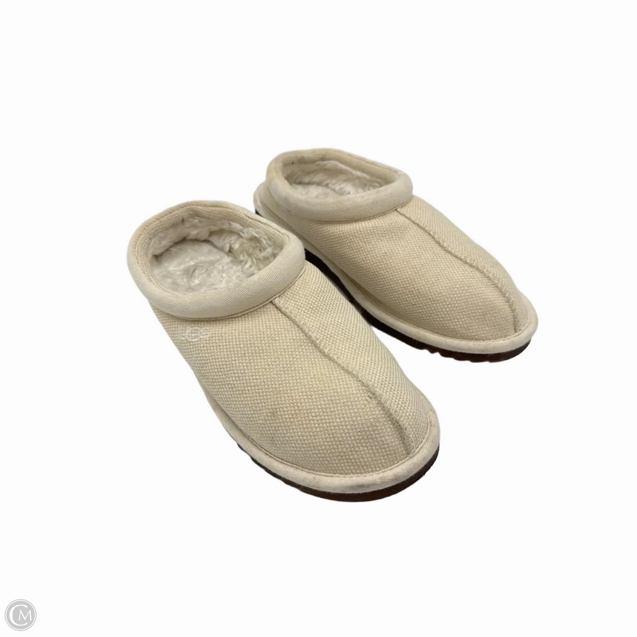 Slippers / Shoes Designer By UGG In Cream, Size: 7 Breathable Airflow Channels