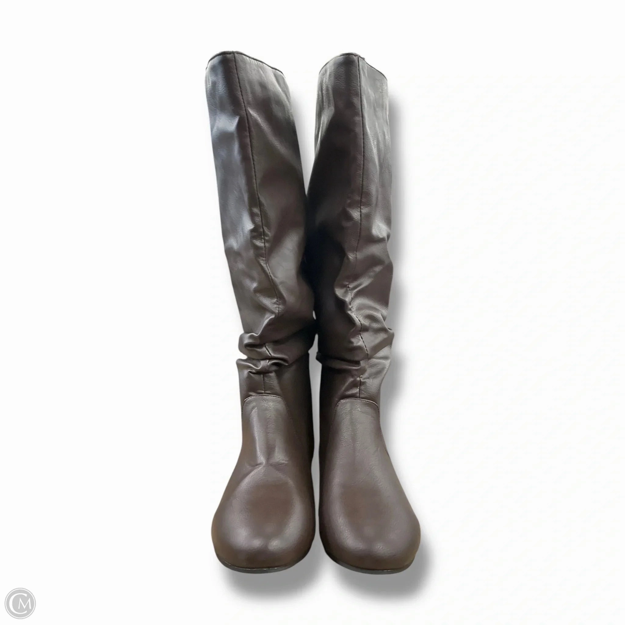 Padded Interior Urban Traveler Seamless Fit Boots Knee Heels By Clothes Mentor In Brown, Size: 11