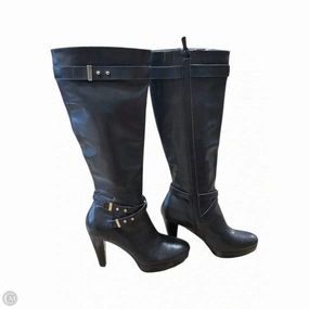 insulated Insulated Hiking Trails Boots Knee Heels By Cole-haan In Black, Size: 7