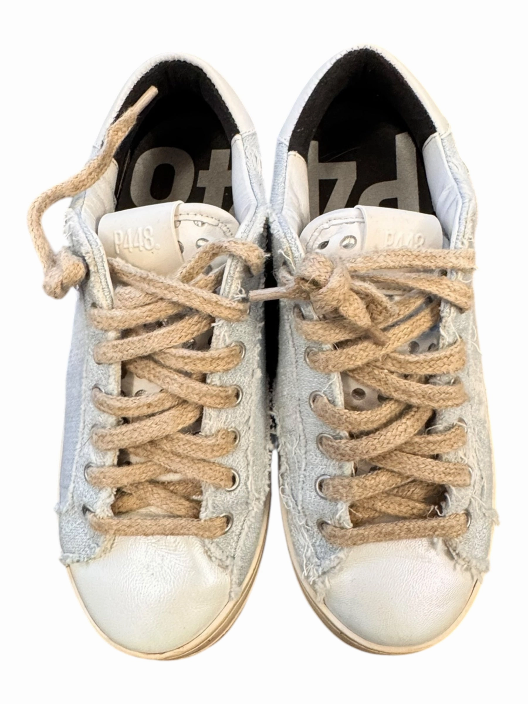 Shoes Designer By P448 In Blue, Size:7 Low Profile Weekend Trip