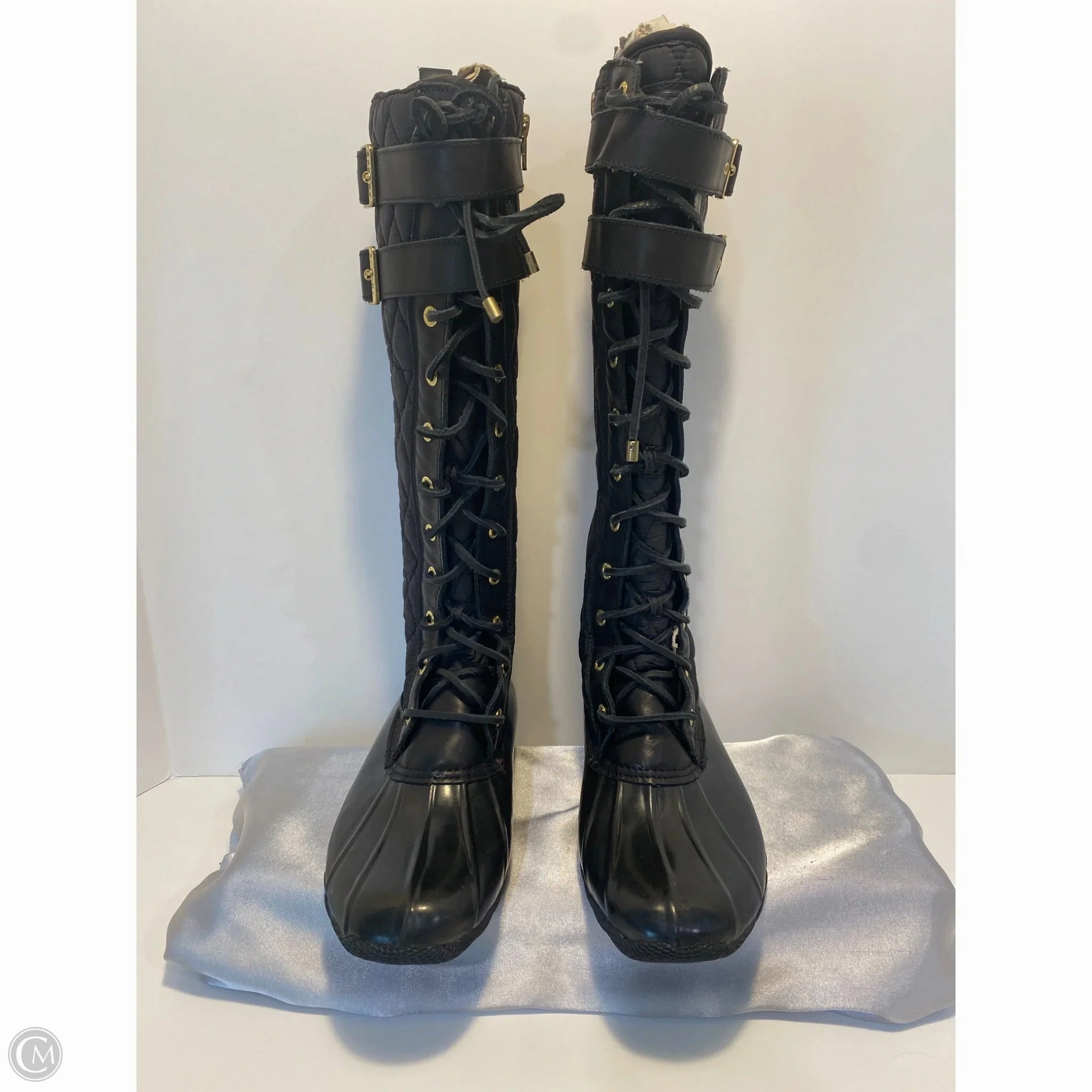 Smooth Form Desert Wear Boots Knee Flats By Sperry In Black, Size: 7