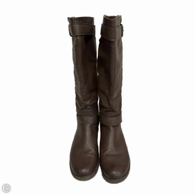 Boots Knee Flats By Nicole In Brown, Size: 8 Seamless Comfort River Crossing