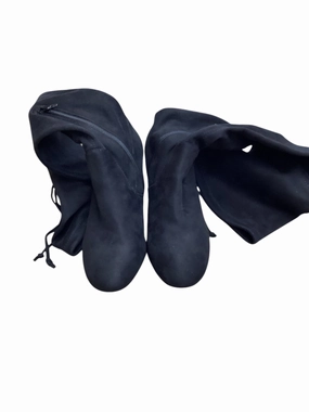 Boots Knee Heels By Kelly And Katie In Black, Size: 8 Comfort Wrap Running Comfort