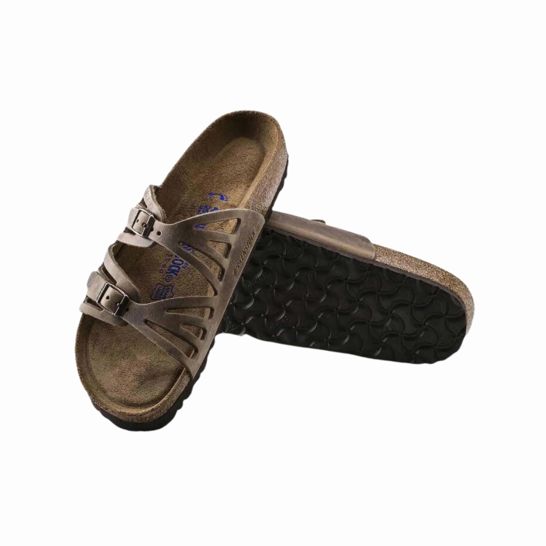 Women's Granada Soft Footbed (Oiled Leather) - Tobacco Brown Antibacterial Smart Lifestyle Shoes