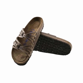 Versatile Comfort Sandals Women's Granada Soft Footbed (Oiled Leather) - Tobacco Brown