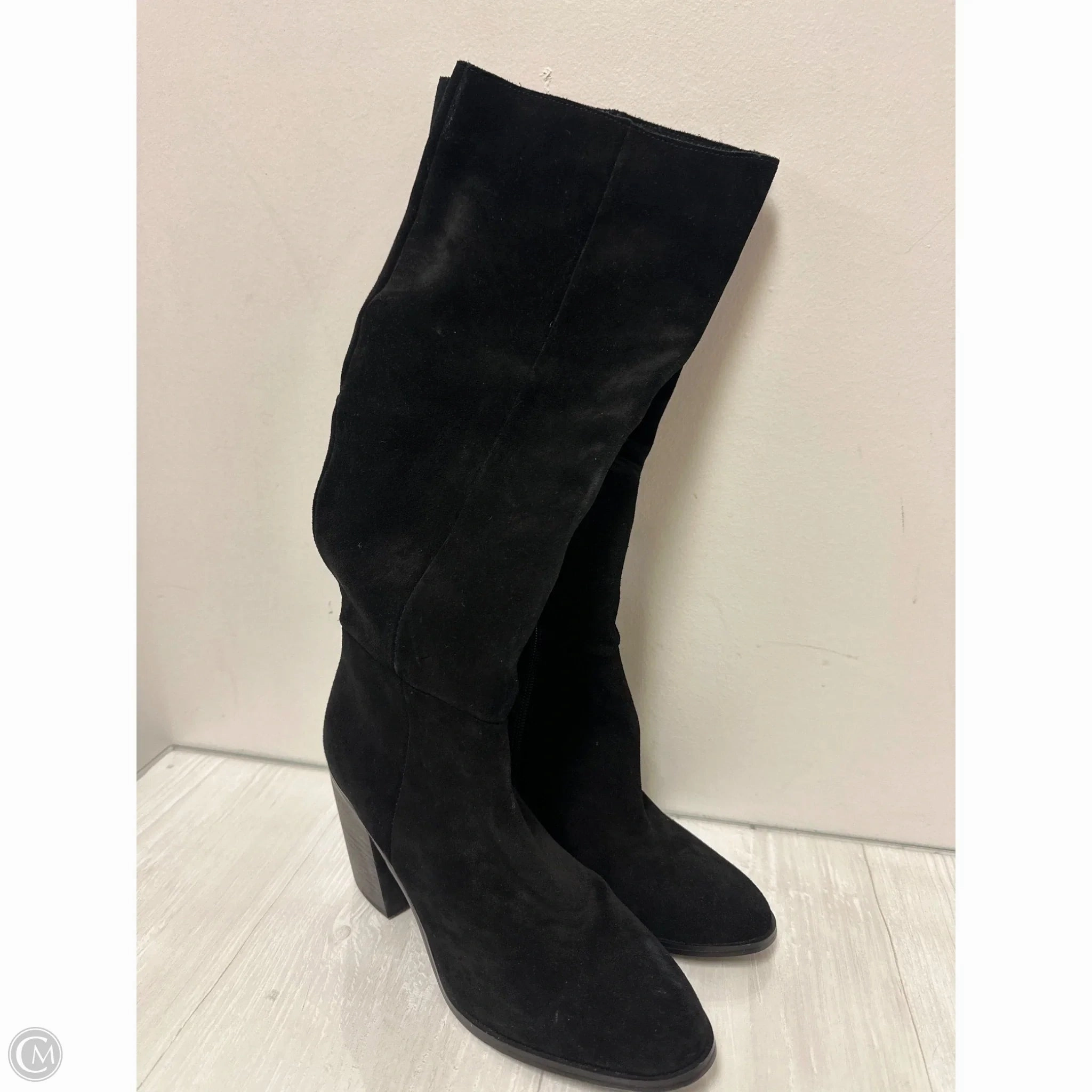 Street Cool Boots Knee Heels By Steve Madden In Black, Size: 8