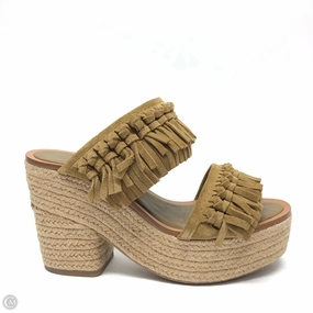 Climb Strong Sandals Designer By Tory Burch In Tan, Size: 6.5