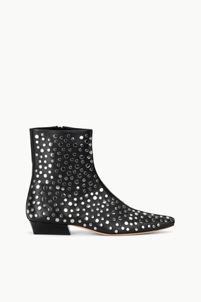 WALLY FLAT ANKLE BOOT | RIVETS Memory Foam Cushioning Molded Insole