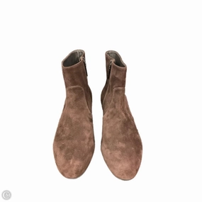 Boots Luxury Designer By Prada In Brown, Size: 9.5 Wide Base Stabilization evening run