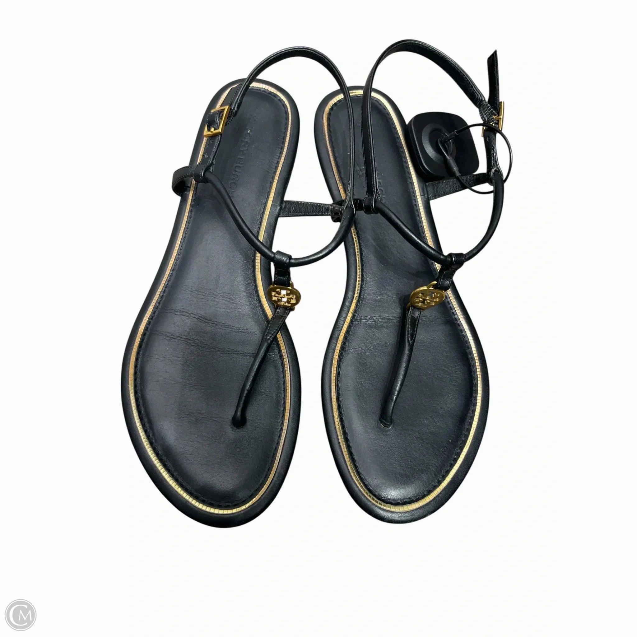 Sandals Designer By Tory Burch In Black, Size: 6.5 Moisture Wicking Lining