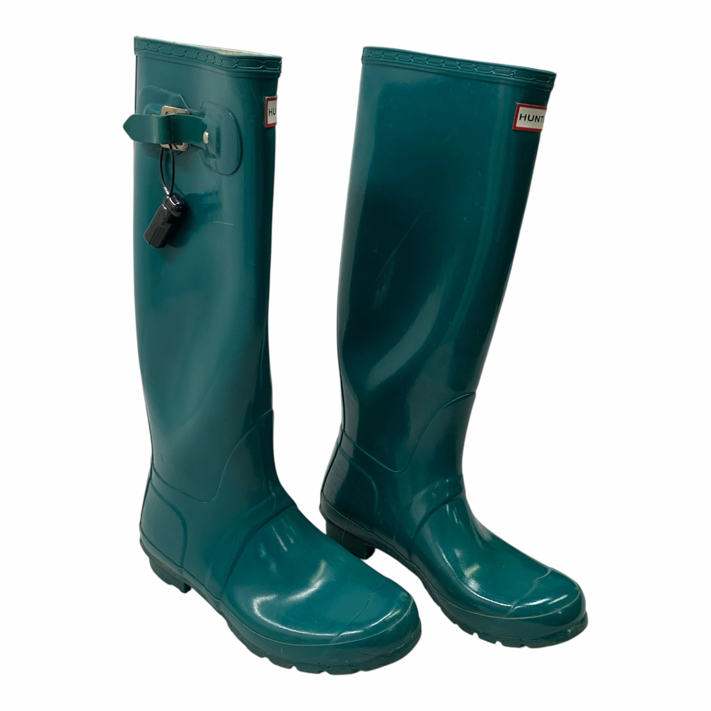 Boots Designer By Hunter In Green, Size: 7 Global Fit Moisture wicking