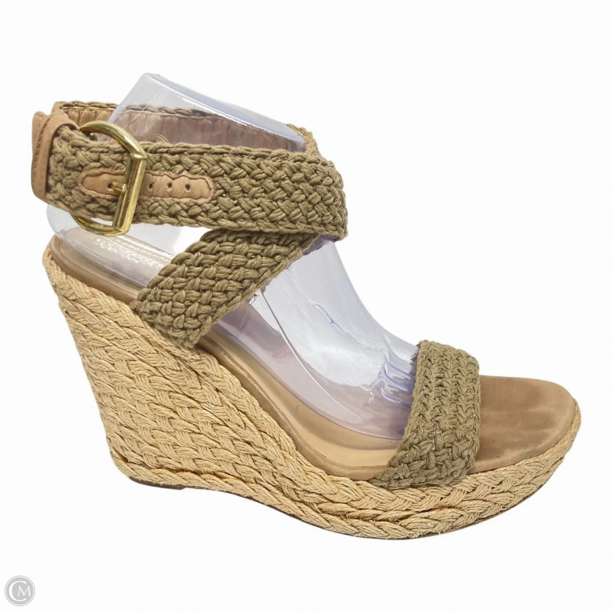 Sandals Designer By Stuart Weitzman In Brown, Size: 10.5 Action Ready