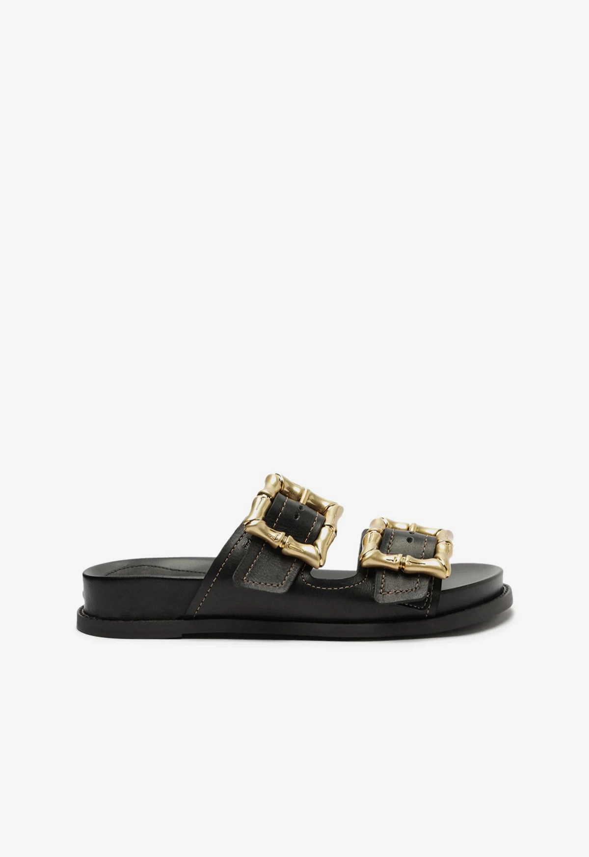 Enola Black Sporty Sandal Pressure Relief