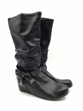 Breathable River Crossing Long Hour Boots Knee Flats By Clothes Mentor In Black, Size: 9.5