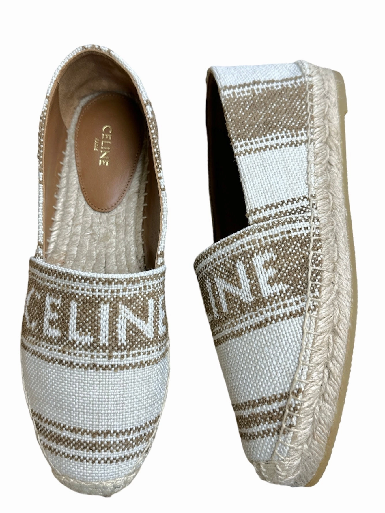 Shoes Designer By Celine In Striped Pattern, Size: 8 Balance Fit Seamless Fit Gym Workout
