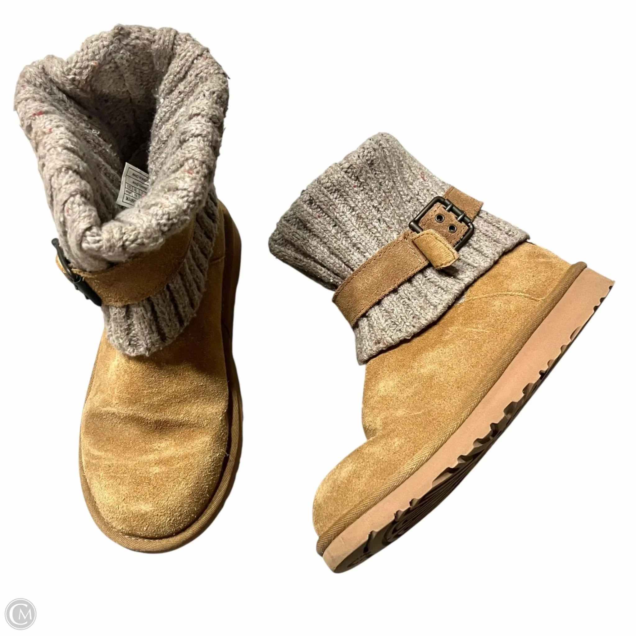 Boots Designer By Ugg In Tan, Size: 5.5 Toe box