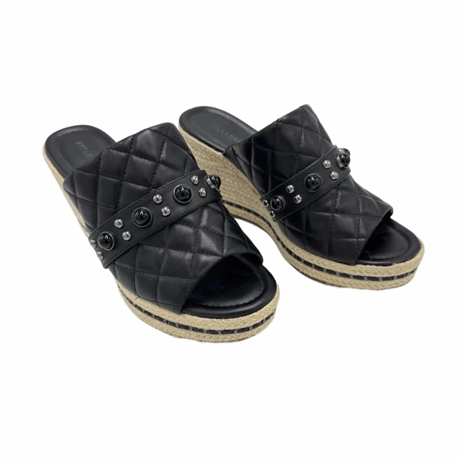 Shoes Designer By Karl Lagerfeld In Black, Size: 9 Abrasion Resistant Toe