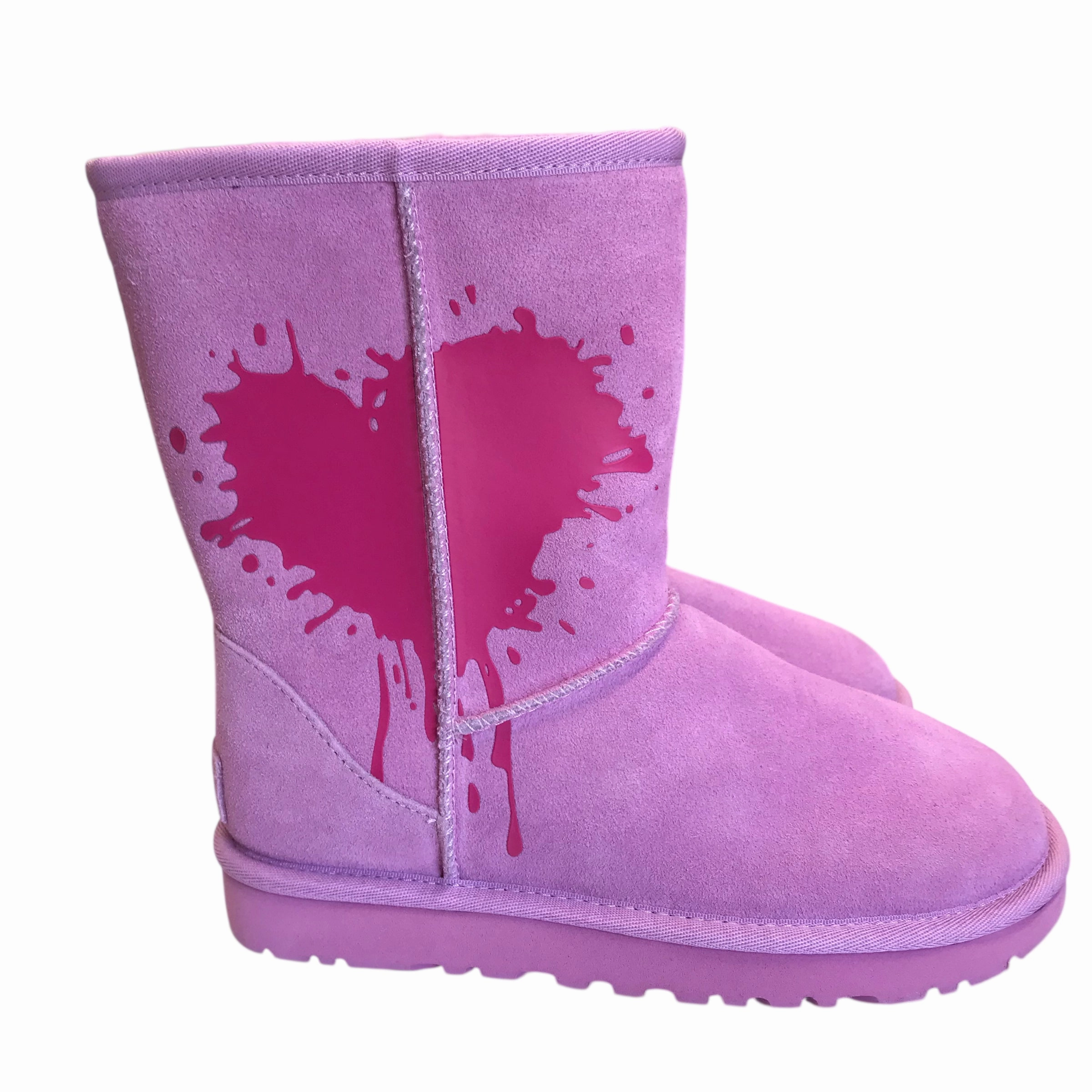 Couple Pair Minimalist Aesthetic Design Boots Designer By Ugg In Pink, Size:5