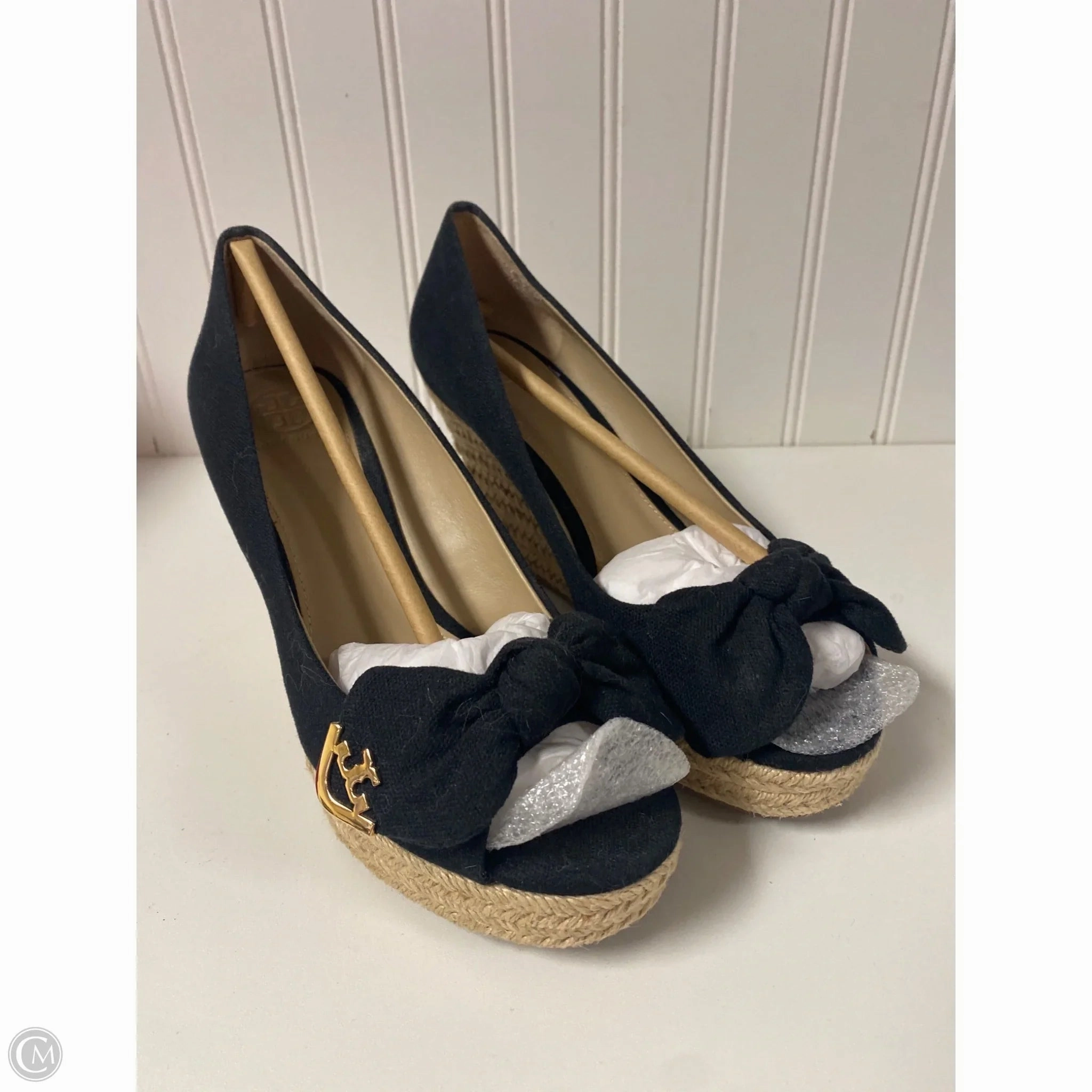 Shoes Designer By Tory Burch In Black, Size: 7.5 Padded Collar Support