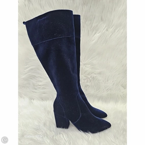 Picnic Boots Knee Heels By Kensie In Blue, Size: 6.5