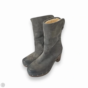 Boots Designer By Ugg In Grey, Size: 8 Cotton Base Ultra Light Construction