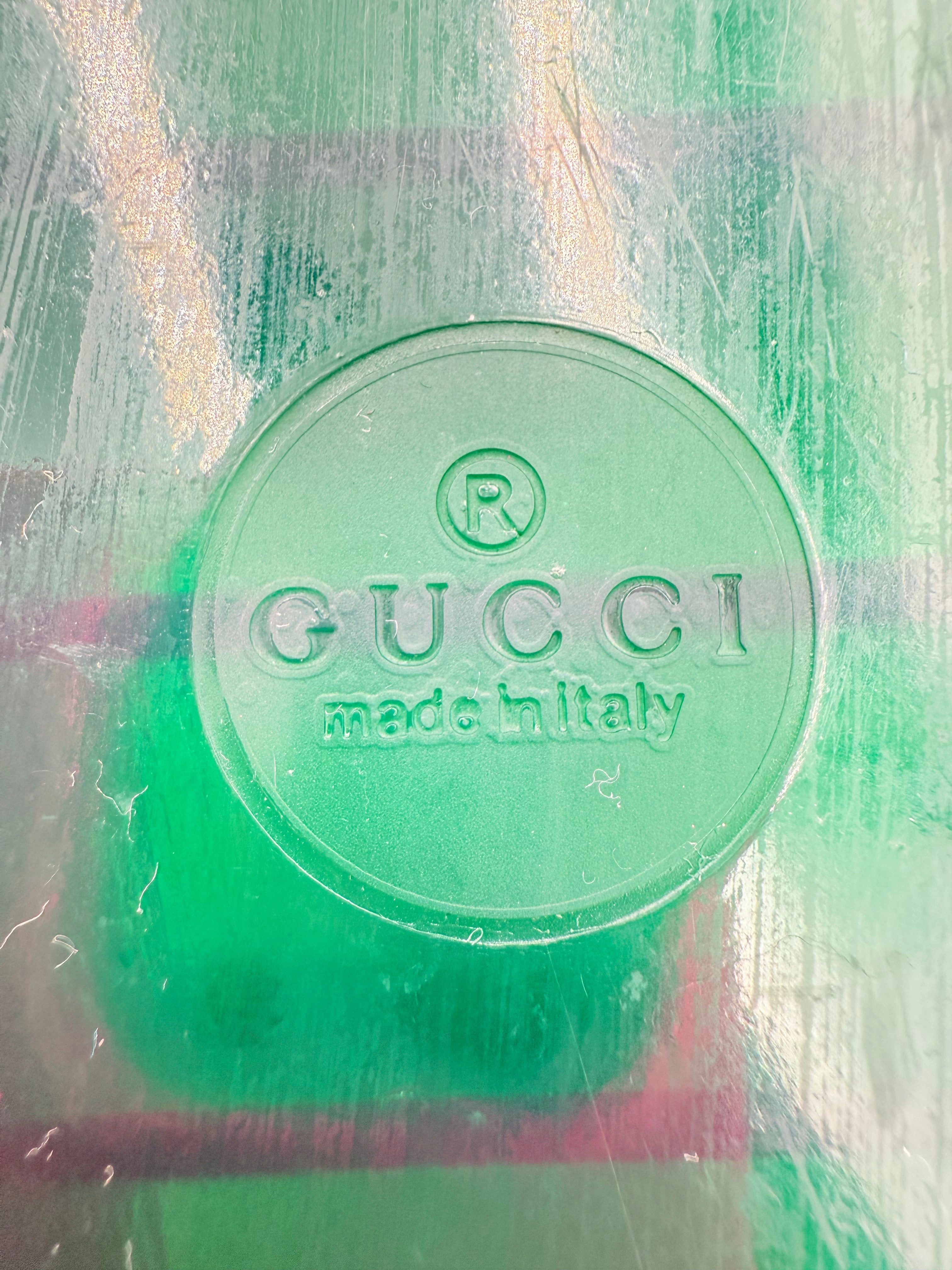 Low Impact Landing Design Action Fast Sandals Luxury Designer By Gucci In Green, Size: 8.5